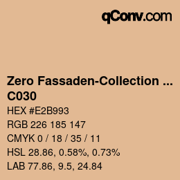 Color code: Zero Fassaden-Collection 335 - C030 | qconv.com