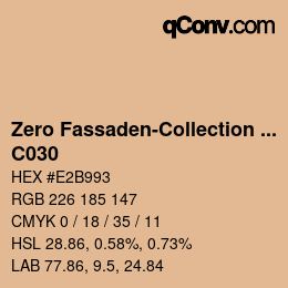 Código de color: Zero Fassaden-Collection 335 - C030 | qconv.com