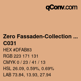 Color code: Zero Fassaden-Collection 335 - C031 | qconv.com