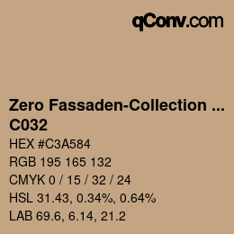 Color code: Zero Fassaden-Collection 335 - C032 | qconv.com