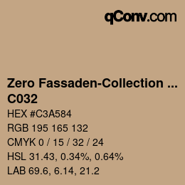 Código de color: Zero Fassaden-Collection 335 - C032 | qconv.com