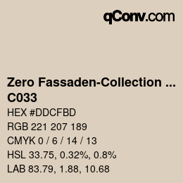 Code couleur: Zero Fassaden-Collection 335 - C033 | qconv.com