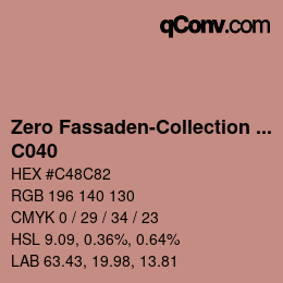 Código de color: Zero Fassaden-Collection 335 - C040 | qconv.com