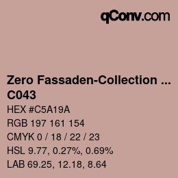 Color code: Zero Fassaden-Collection 335 - C043 | qconv.com