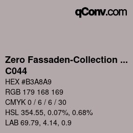 Code couleur: Zero Fassaden-Collection 335 - C044 | qconv.com