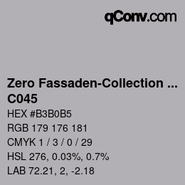 Farbcode: Zero Fassaden-Collection 335 - C045 | qconv.com