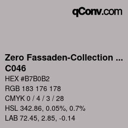 Color code: Zero Fassaden-Collection 335 - C046 | qconv.com