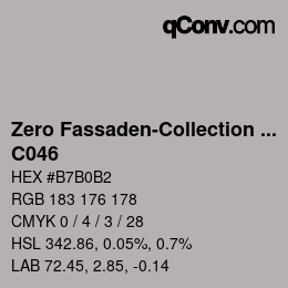 Código de color: Zero Fassaden-Collection 335 - C046 | qconv.com