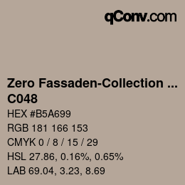 Code couleur: Zero Fassaden-Collection 335 - C048 | qconv.com