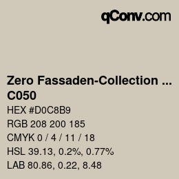Farbcode: Zero Fassaden-Collection 335 - C050 | qconv.com