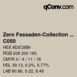 カラーコード: Zero Fassaden-Collection 335 - C050 | qconv.com