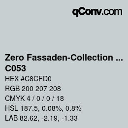 Código de color: Zero Fassaden-Collection 335 - C053 | qconv.com