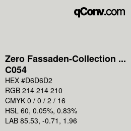 Farbcode: Zero Fassaden-Collection 335 - C054 | qconv.com