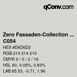 Code couleur: Zero Fassaden-Collection 335 - C054 | qconv.com