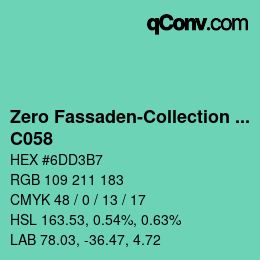 Color code: Zero Fassaden-Collection 335 - C058 | qconv.com