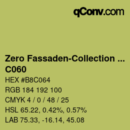 Color code: Zero Fassaden-Collection 335 - C060 | qconv.com