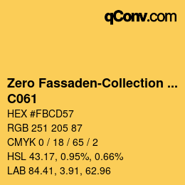 Color code: Zero Fassaden-Collection 335 - C061 | qconv.com