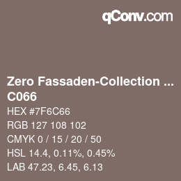 Color code: Zero Fassaden-Collection 335 - C066 | qconv.com