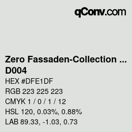 Código de color: Zero Fassaden-Collection 335 - D004 | qconv.com