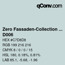 Código de color: Zero Fassaden-Collection 335 - D006 | qconv.com