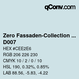 Farbcode: Zero Fassaden-Collection 335 - D007 | qconv.com