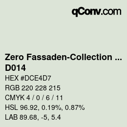 Farbcode: Zero Fassaden-Collection 335 - D014 | qconv.com