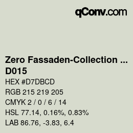 Código de color: Zero Fassaden-Collection 335 - D015 | qconv.com