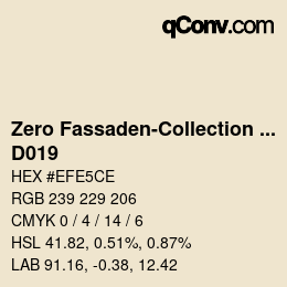 Código de color: Zero Fassaden-Collection 335 - D019 | qconv.com