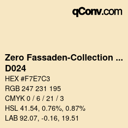 Code couleur: Zero Fassaden-Collection 335 - D024 | qconv.com