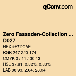 Farbcode: Zero Fassaden-Collection 335 - D027 | qconv.com