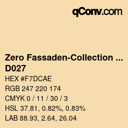 Color code: Zero Fassaden-Collection 335 - D027 | qconv.com