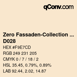 Color code: Zero Fassaden-Collection 335 - D028 | qconv.com