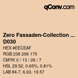 Color code: Zero Fassaden-Collection 335 - D030 | qconv.com