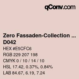 Código de color: Zero Fassaden-Collection 335 - D042 | qconv.com