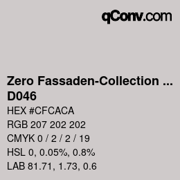 Color code: Zero Fassaden-Collection 335 - D046 | qconv.com