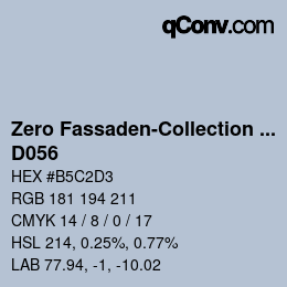 Farbcode: Zero Fassaden-Collection 335 - D056 | qconv.com