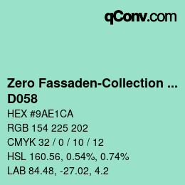 Código de color: Zero Fassaden-Collection 335 - D058 | qconv.com