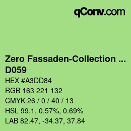 Farbcode: Zero Fassaden-Collection 335 - D059 | qconv.com