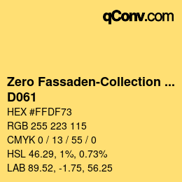 Color code: Zero Fassaden-Collection 335 - D061 | qconv.com