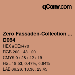 Color code: Zero Fassaden-Collection 335 - D064 | qconv.com