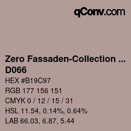 カラーコード: Zero Fassaden-Collection 335 - D066 | qconv.com