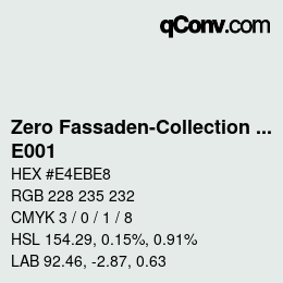 カラーコード: Zero Fassaden-Collection 335 - E001 | qconv.com