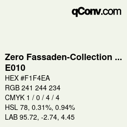 Farbcode: Zero Fassaden-Collection 335 - E010 | qconv.com