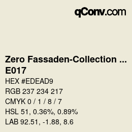 Código de color: Zero Fassaden-Collection 335 - E017 | qconv.com