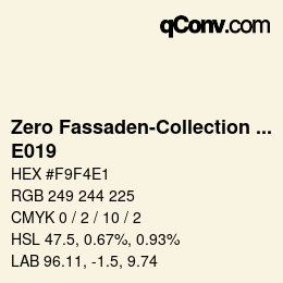 カラーコード: Zero Fassaden-Collection 335 - E019 | qconv.com
