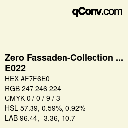 カラーコード: Zero Fassaden-Collection 335 - E022 | qconv.com
