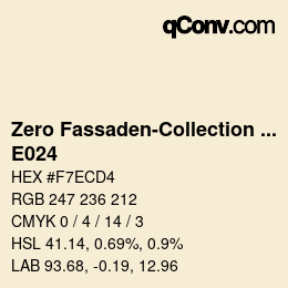 Farbcode: Zero Fassaden-Collection 335 - E024 | qconv.com