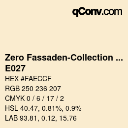 Color code: Zero Fassaden-Collection 335 - E027 | qconv.com