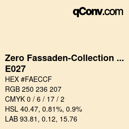 Código de color: Zero Fassaden-Collection 335 - E027 | qconv.com