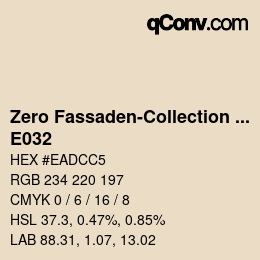 Color code: Zero Fassaden-Collection 335 - E032 | qconv.com